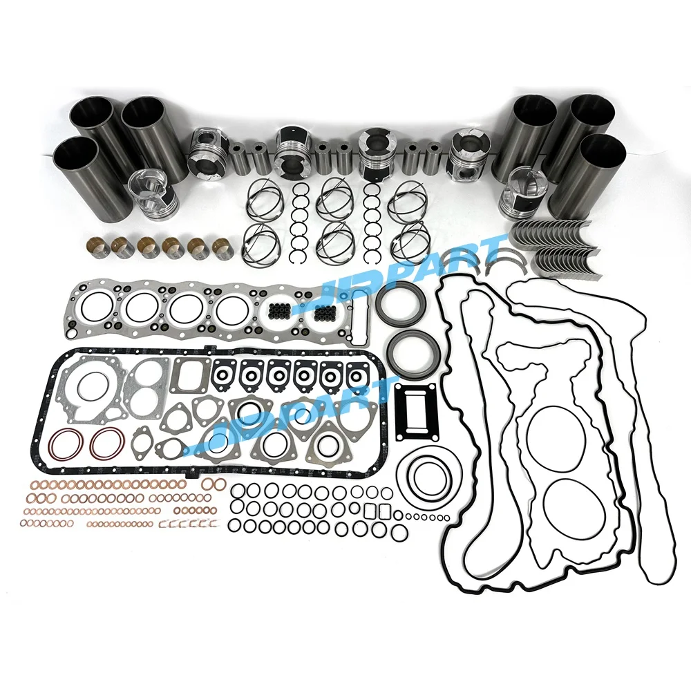 6UZ1 Overhaul Kit With Cylinder Gaskets Set Piston Rings Liner Bearing For Isuzu Excavator Engine Parts