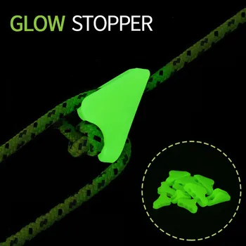 屋外キャンプ発光ロープバックルテントプルロープ発光滑り止め調整バックルプラスチックロープバックルテントアクセサリー