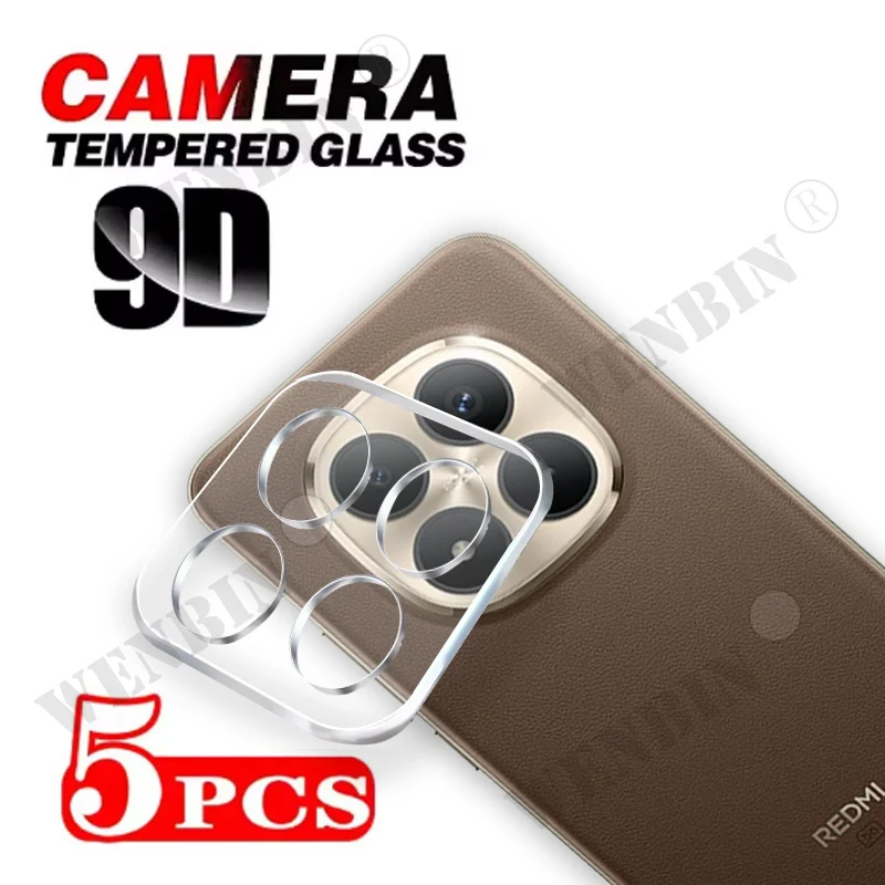 

5Pcs Camera Lens Protector Glass For Redmi Note 15 14 Pro Plus 5G Full Cover 3D Protective Glass For Camera Film