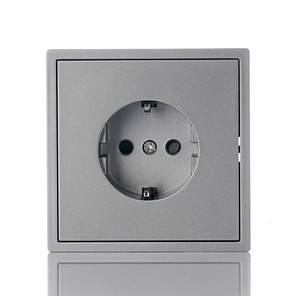 High Quality 80*80 Large PC Switchboard Wall Light Switch Modern and Sleek EU Standard Switches 250V 10A