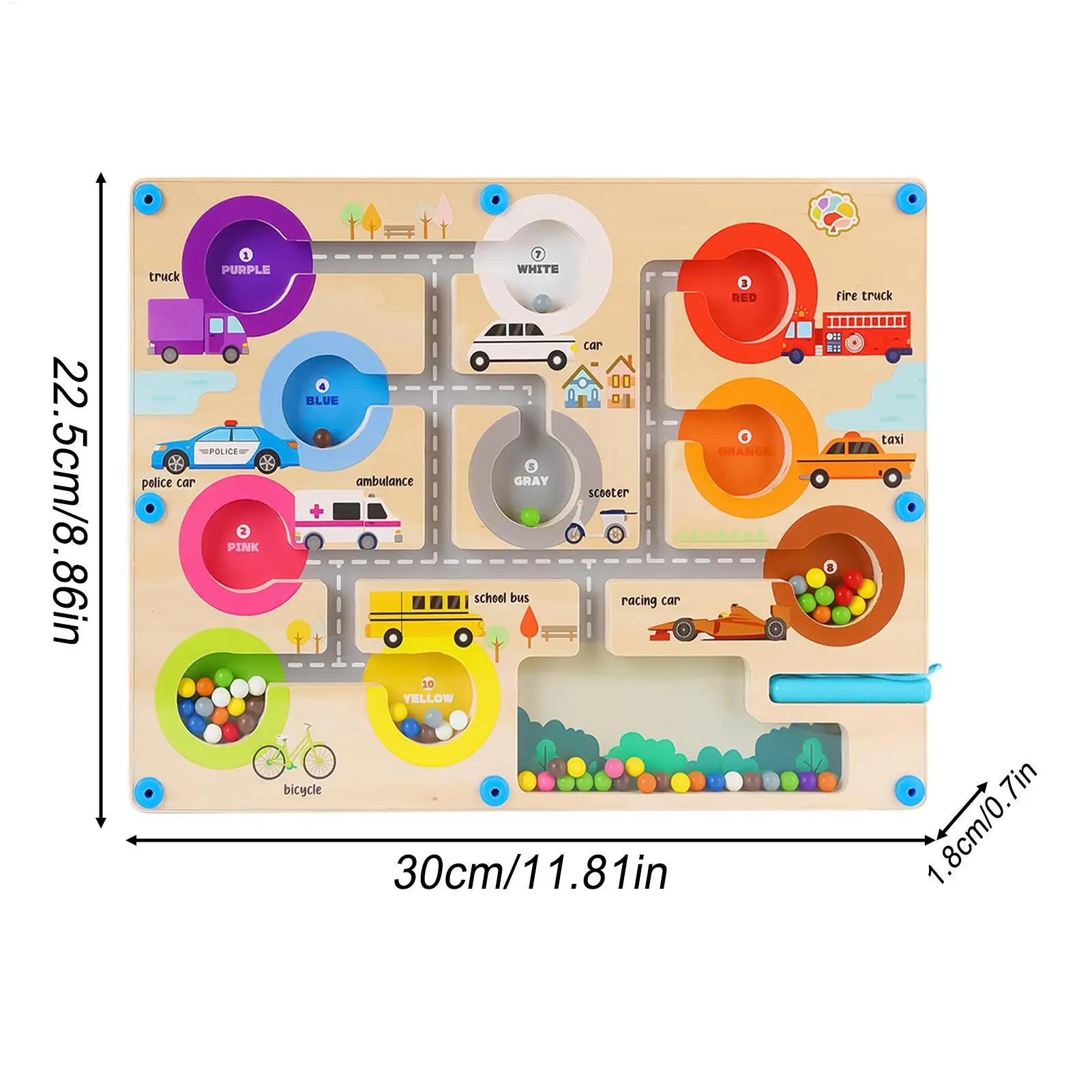 Labirinto magnetico Labirinto magnetico Puzzle Board Giochi di apprendimento Gioco di abbinamento STEM Giocattoli educativi Attività di apprendimento in età prescolare per
