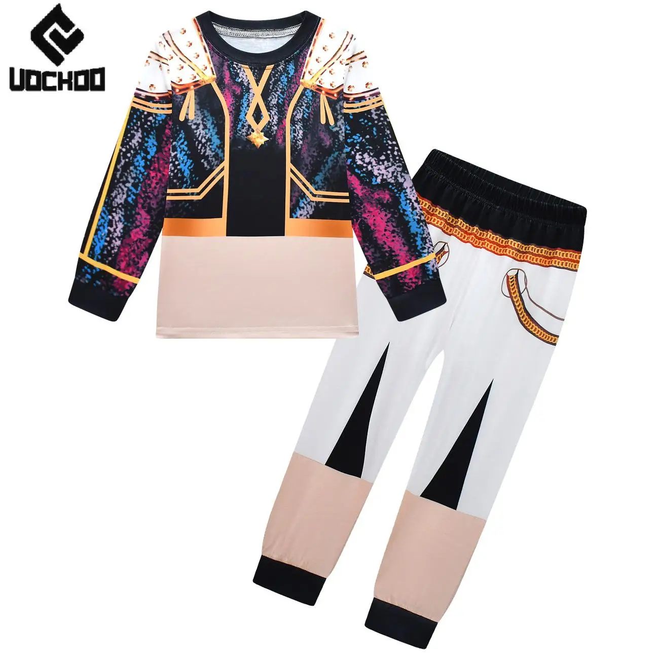 

Punk Rapper Pullover Suit Zoey Cosplay Costume Halloween Set Anime Kpop Demon Hunters Stage Outfit Child Girl Long Sleeve Tops