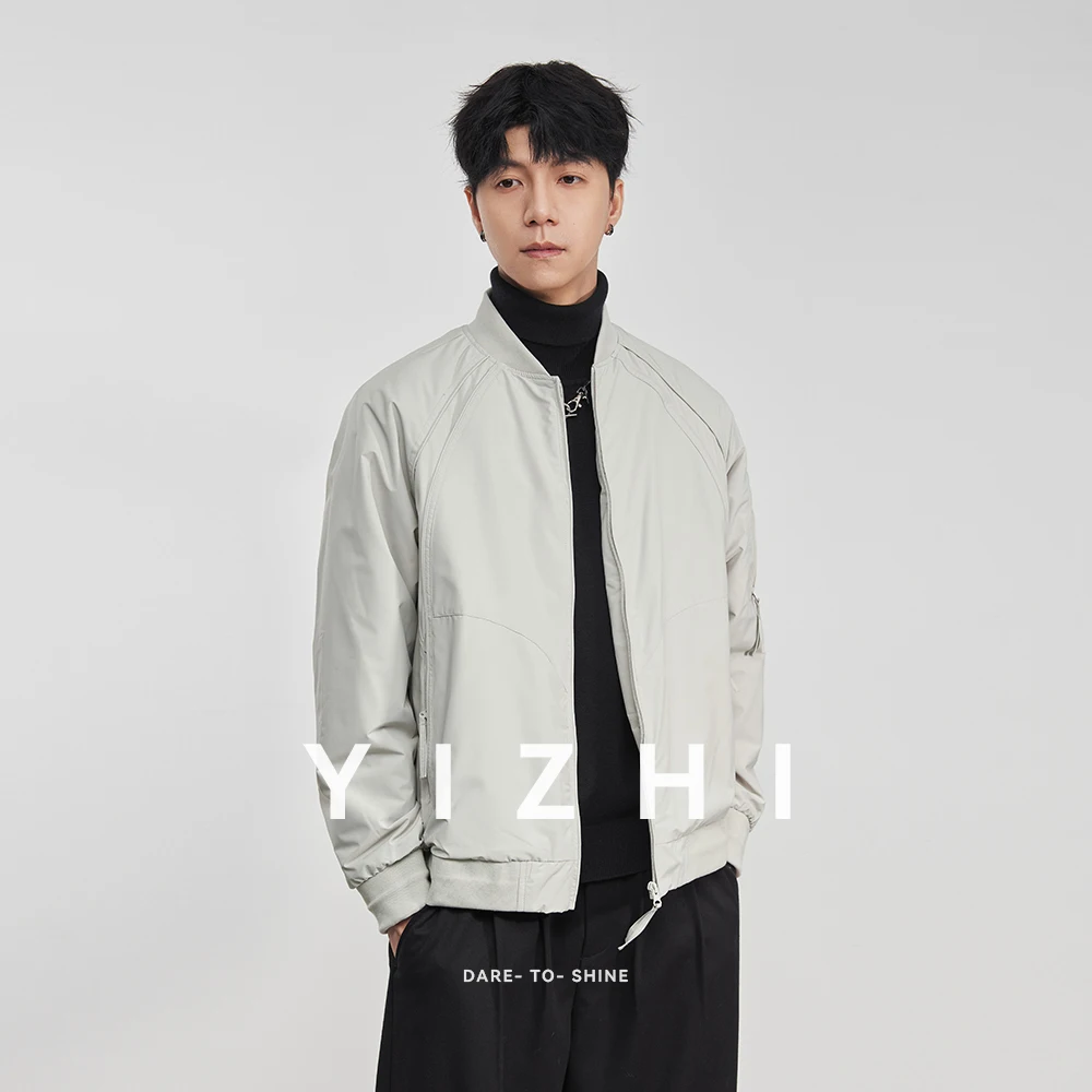 

Fashion Men's 2025 Winter New Thin Cotton American Casual Baseball Men's Trendy Versatile Stand Collar Cotton Jacket