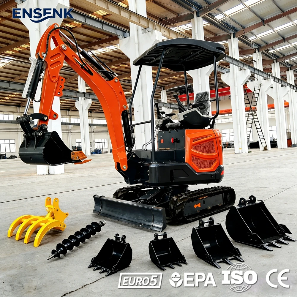 

Мини-экскаватор 1.0 т, 1.2 т, 1.5 т, 2.5 т с двигателем Kubota, стандарт EPA Euro 5, CE, строительный экскаватор, быстрая доставка по Европе