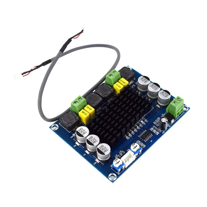 לוח מגבר כוח דיגיטלי דו ערוצי TPA3116 D2 XH-M543 12V 24V 120W*2 עם שבב מקורי 120W x2 TPA3116D2