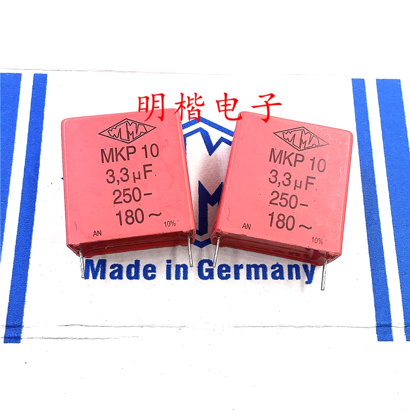 Free Shipping 2pcs/5pcs WIMA Germany capacitor MKP10 250V 3.3UF 250V 335 3U3 P=27.5mm