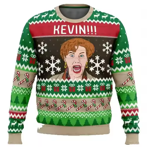 Merry Christmas alone at home Ugly Christmas sweater cartoon animation Men's pullover 2026 fashionable couple shirts Sweatshirt - Image 20