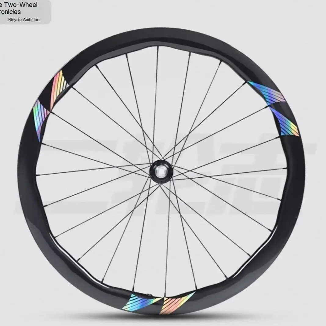AliExpress Road Bike Wave Wheel Set Sticker Decorative Decal  Bicycle Rim Color Change Sticker Film Waterproof Stickers Bicycle Accessories