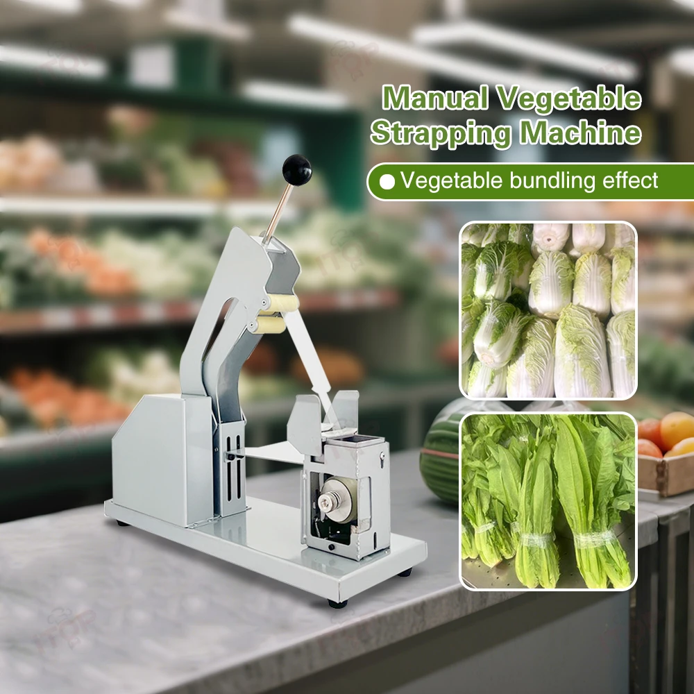 Vegetables, manual tape, vegetable binding machine, packaging machine