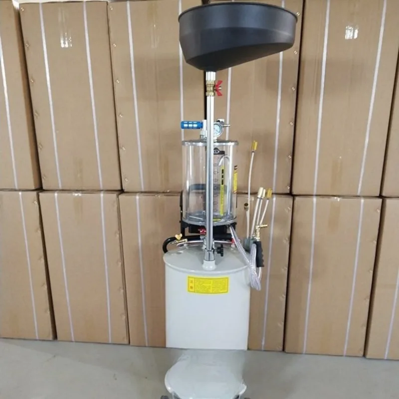 pumping oil  connecting waste oil drum pneumatic  recovery collector automobile  change