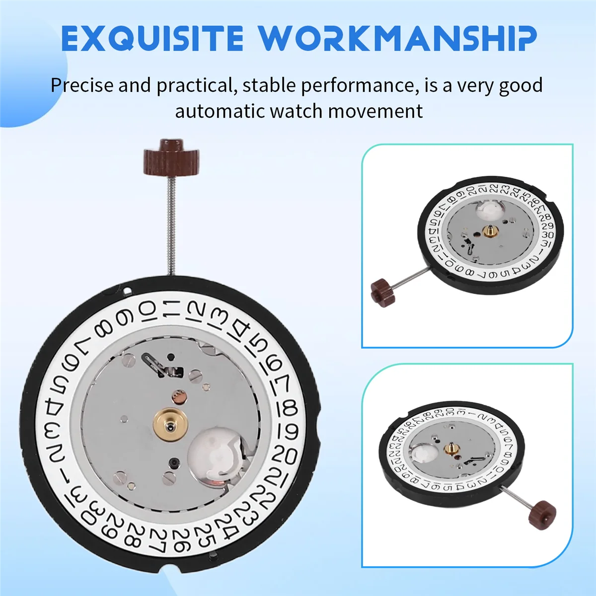 ELBA_Quartz Crystal Watch Movement for Ronda 515 Movement Replacement Watches Repair Tool Parts