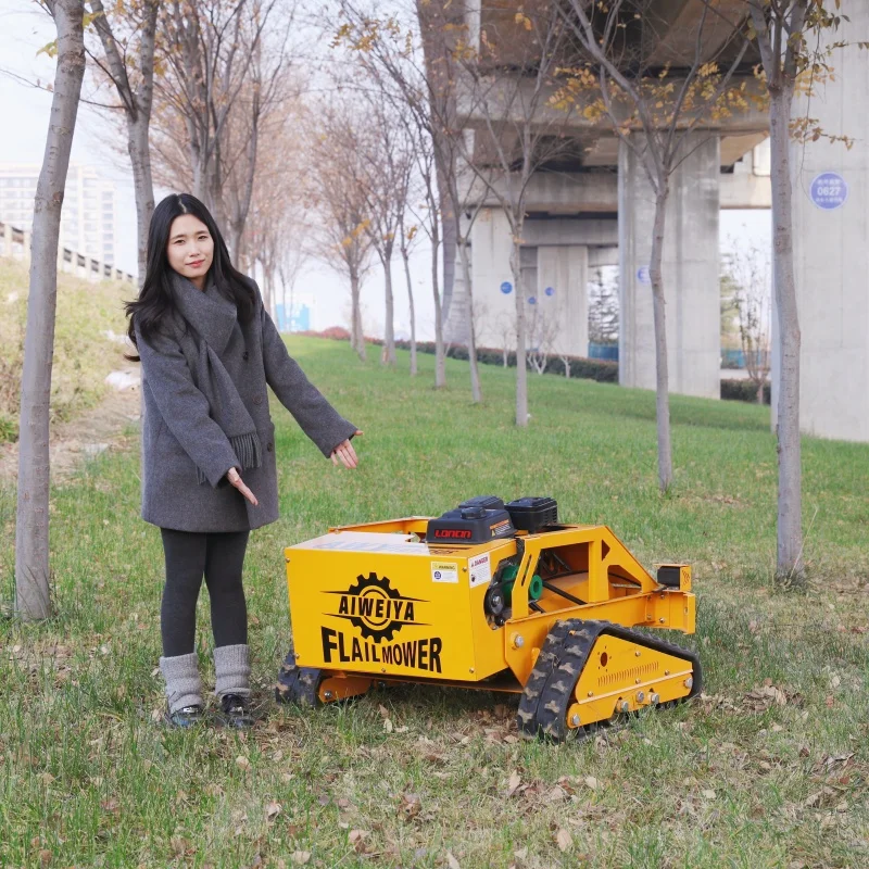 

Customizable Hot selling wholesale professional remote control lawn mower agricultural zero rotation track lawn mower