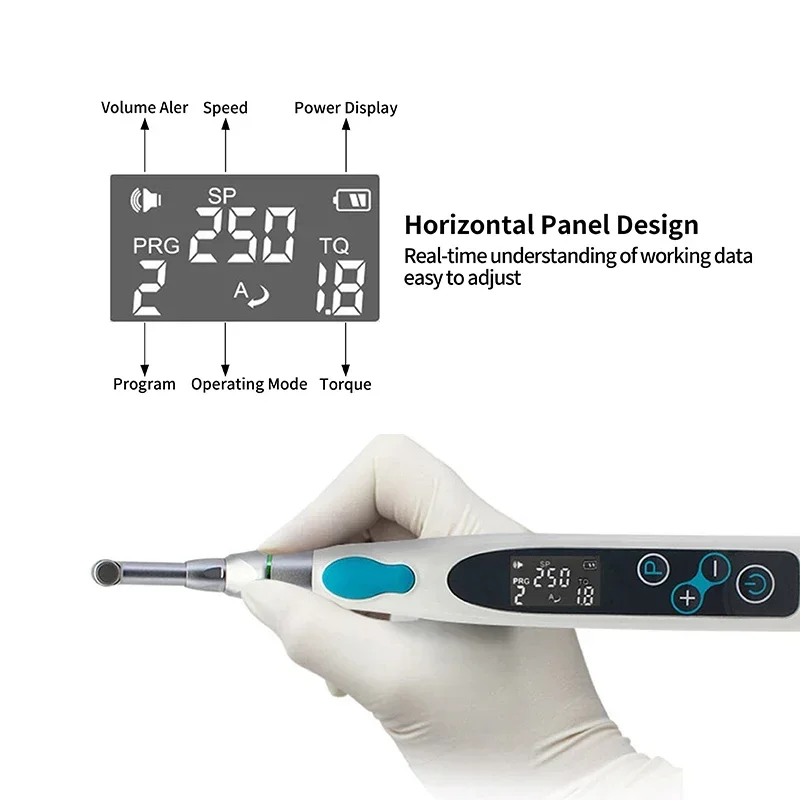 

Dental Root Tube Motor - Intelligent Preparatory Machine with Soft Lights, 16:1 Anti-Breaking for Safe Endodontic Expansion