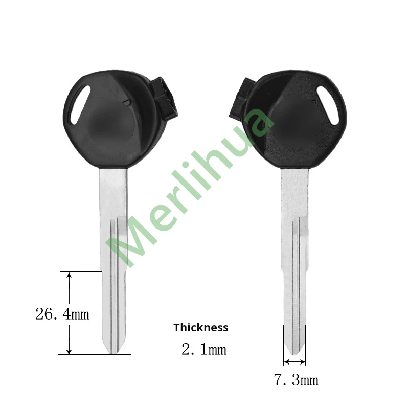 Clé de moto Wuyang Honda, clé de moto vierge, aimant inclus, adaptée pour Honda Jiaying, Xindazhou, Wuyang, WH100, Joy, 125CC