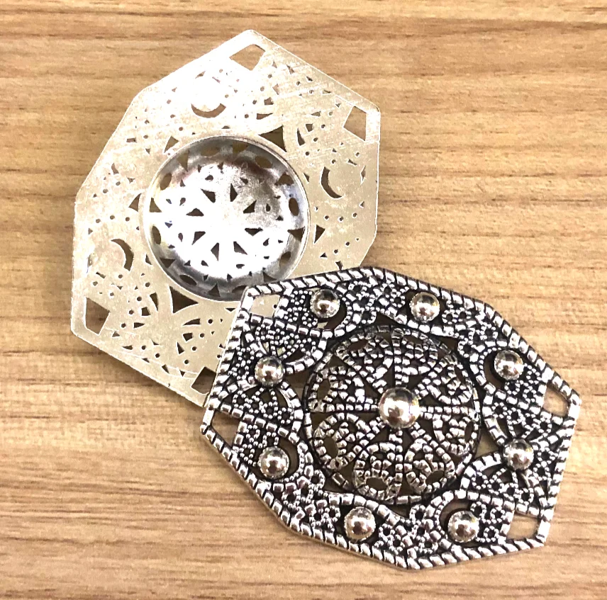 

5pcs 41*32mm Tibetan silver color 4holes design connector for handmade accessories HW3869 Zinc alloy metal