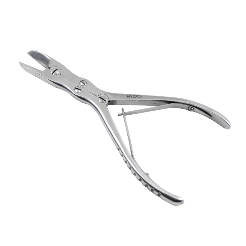 

Double-Jointed Biting PliersDouble-Curved Debridement Pliers Orthopaedic Instruments Curved Dental Bone Pliers