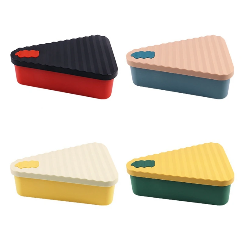 Pizza Leftover Storage Container,Reusable Pizza Slicone Container,Silicone Food Container Durable Easy Install D