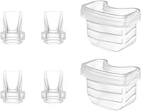 Wearable Breast Pump Accessories, Replacement Pump Parts Flange 24mm, Duckbill Valve, Silicone Diaphragm Compatible with S18 S21