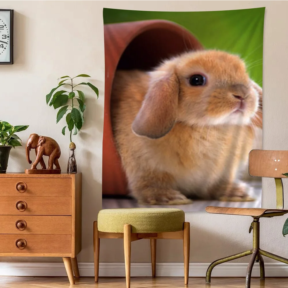 Cute Cartoon Rabbit Chart Tapestry Home Decoration hippie bohemian decoration divination Wall Hanging Home Decor