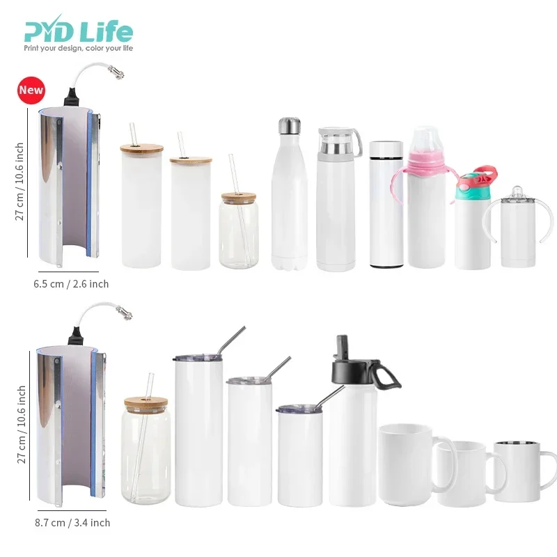 PYD Life 2 IN 1 Mint Green 30 oz Tumbler Heat Press Machine Sublimation 20oz USA Warehouse Free Shipping