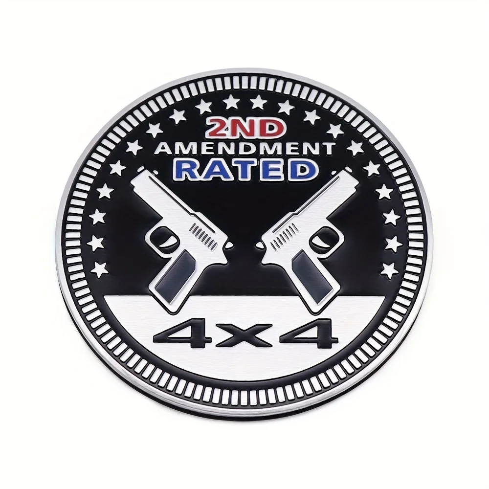 

Rated Metal Automotive Badge, Nice Car Decals 4 X 4,3D Round Automotive Badges Car Emblem Decals Compatible With Decor Car Decor