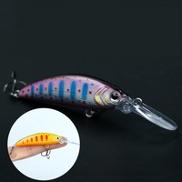 DUODUOYU 1PCS Mini Sinking Minnow Fishing Lure 6.2g 72mm Hard Bait Wobbler Jerkbait Lure Depth 1.0m Bass Fishing Tackle