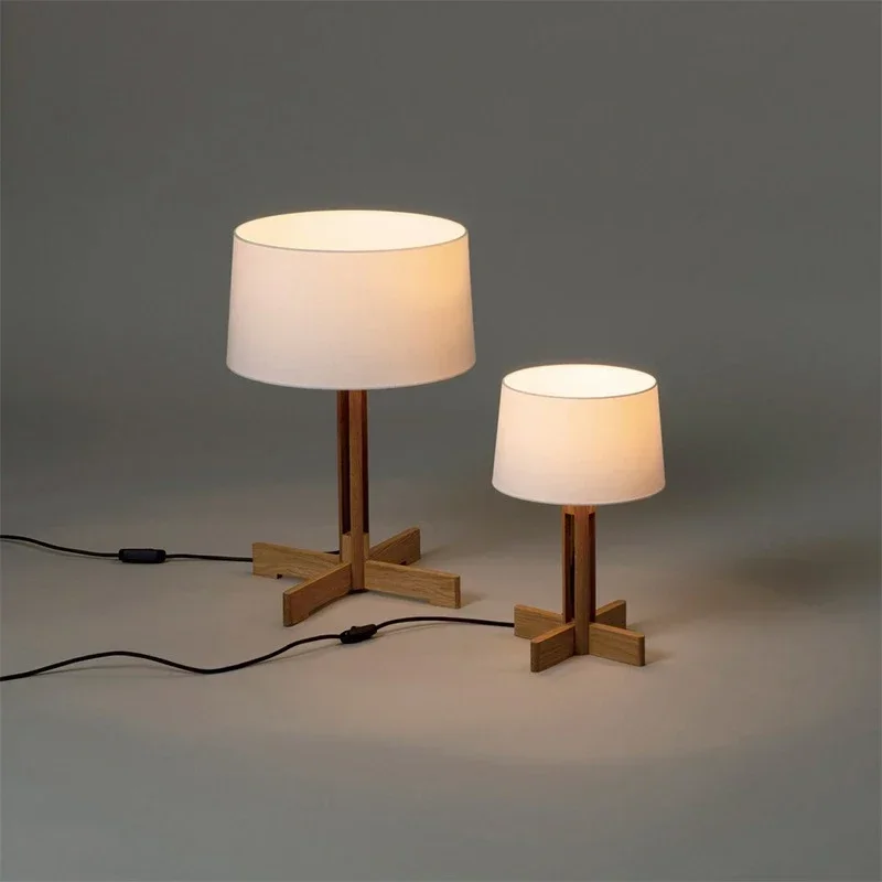 CEDRIC lampe de Table en bois moderne concepteur créativité salons chambres salle d'échantillon art minimaliste luminaires