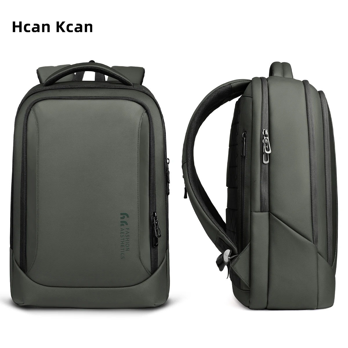 HcanKcan Business Waterproof Backpack USB Charging Men Backpack Fit 15.6'' Laptop Travel Large Capacity Backpack School Backpack