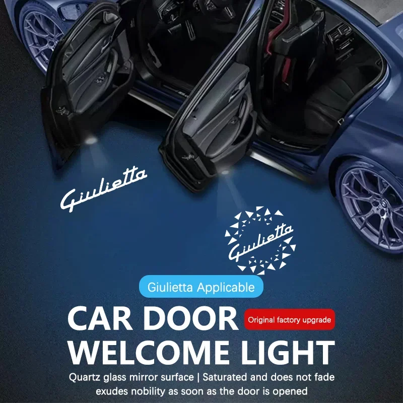

LED Car Door Logo Light Ghost Shadow Welcome Light For Alfa Romeo Giulietta 2011-2021 Decoration Accessories