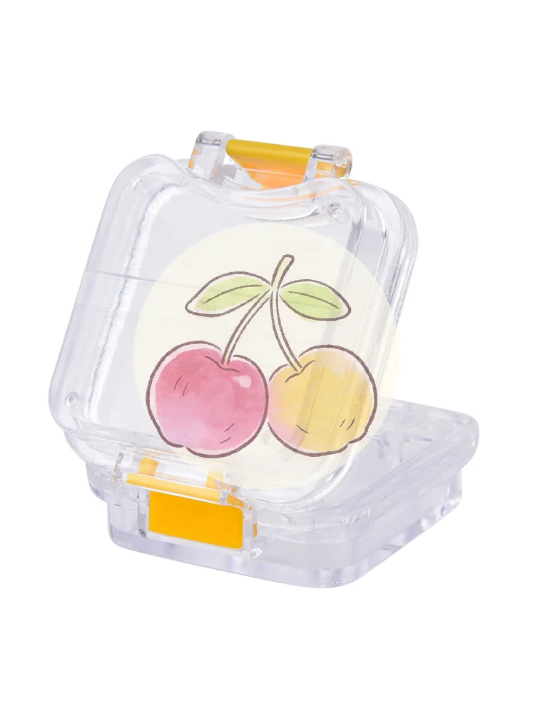 

1pc Membrane plastic denture tooth box transparent tooth box plastic denture box~