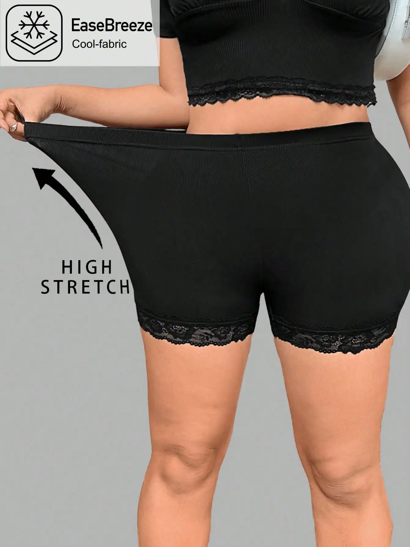 Best-selling Elegant and Fashionable Outfit, Plus-size Women's Clothing Tight Shorts for Spring, Summer and Autumn image 4