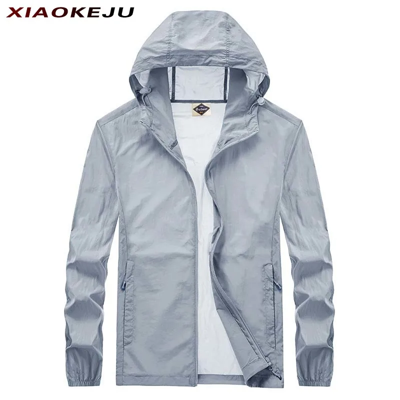 

Waterproof Men's Windbreaker Coat Hooded Man Spring Summer Mens Clothing Fishing Male Jackets Stylish New Coats & Trench Camping