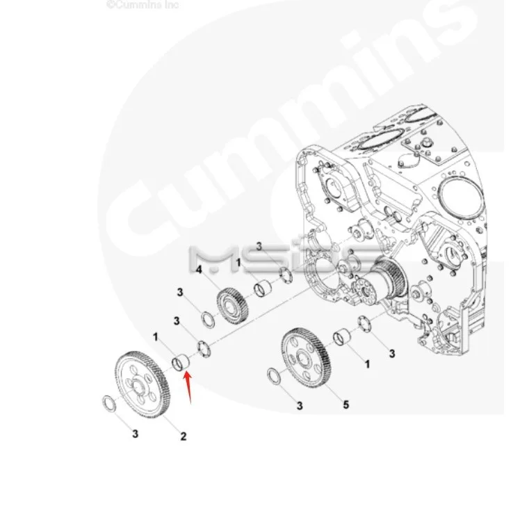 

For Cummins engine bushing K38 GTA38 series idler gear bushing 3004686 drive bushing