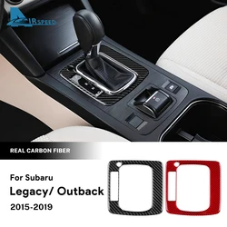 Real Carbon Fiber For Subaru Legacy Outback 2015 2016 2017 2018 2019 Accessories LHD RHD Car Gear Shift Panel Sticker Trim