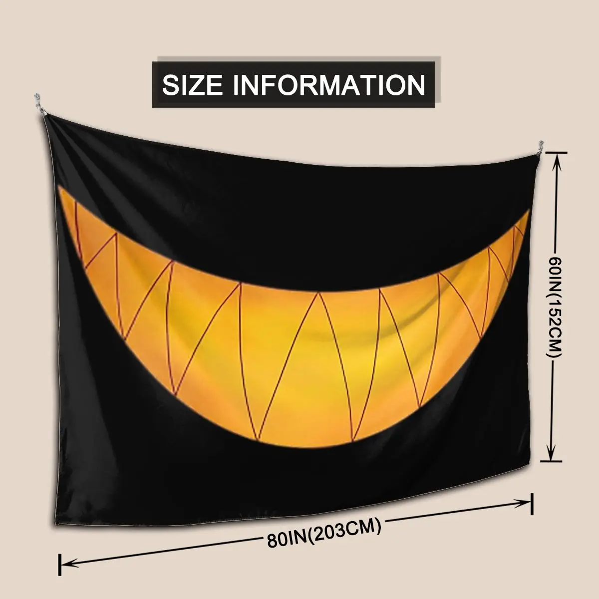 Alastor&#x;s Smile-variant Tapestry Wall Hanging Aesthetic Home Decor Tapestries for Living Room Bedroom