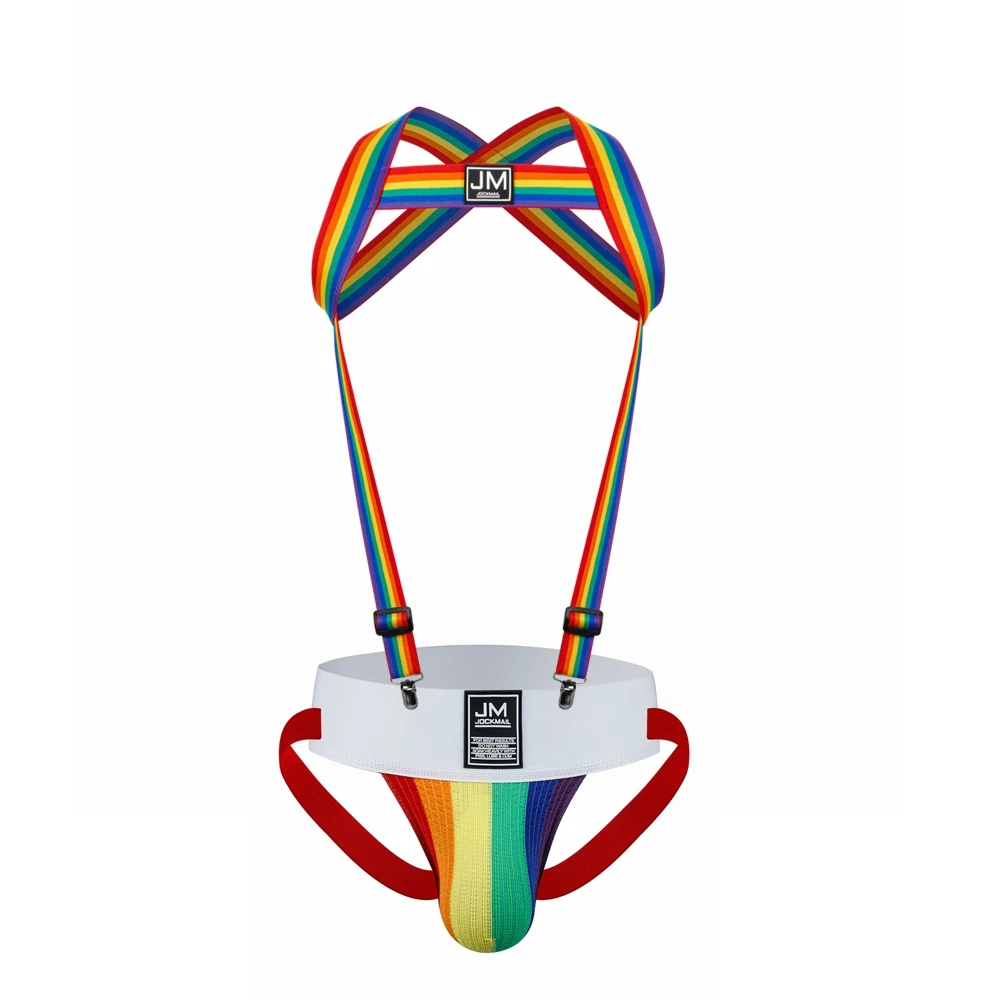 

Ремень для тела радужных цветов, регулируемый эластичный ремень, словосочетание, 3 дюйма, широкая полоса, спортивные бандажи, мужское нижнее белье для геев