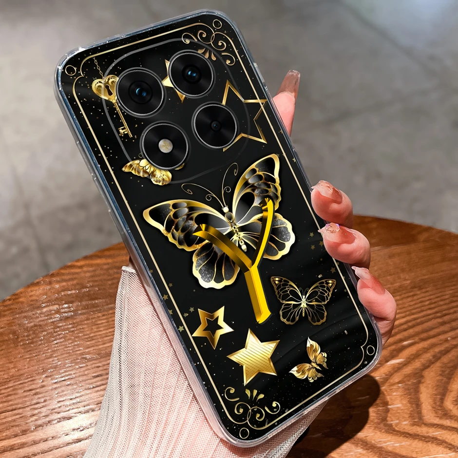 حافظة لهاتف Redmi Note 14 Pro 4G 5G حافظة لطيفة على شكل فراشة غطاء حماية من السيليكون الناعم لهاتف Redmi Note 14 14Pro Fundas #5