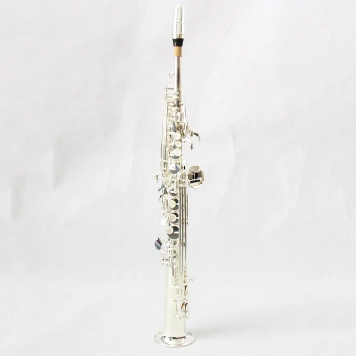 Factory Price Wholesale High Quality Straight Silver Plated Soprano Sax