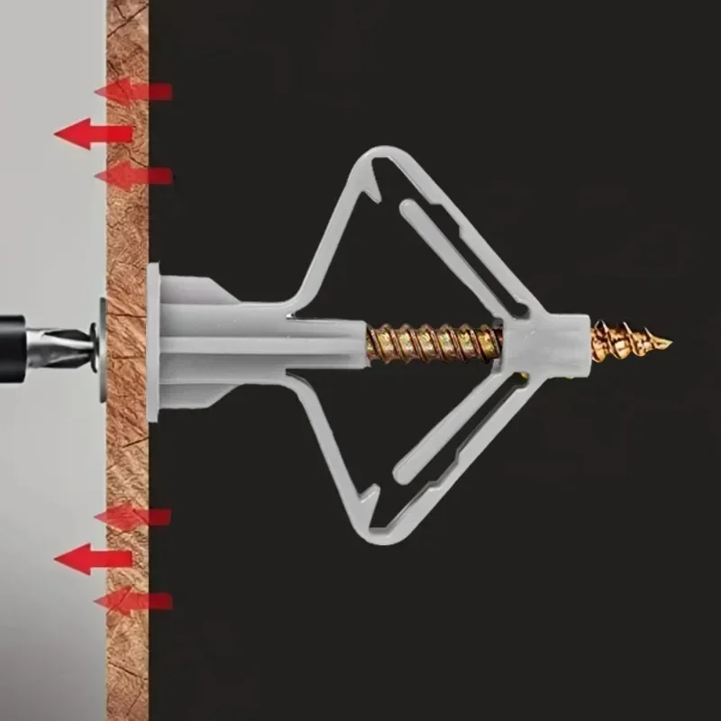 200/20x مسامير الجصي مع مسامير المثبتات الحفر الذاتي توسيع المسمار أنبوب دريوال مرساة السحابة أطقم أدوات الكمبيوتر #4