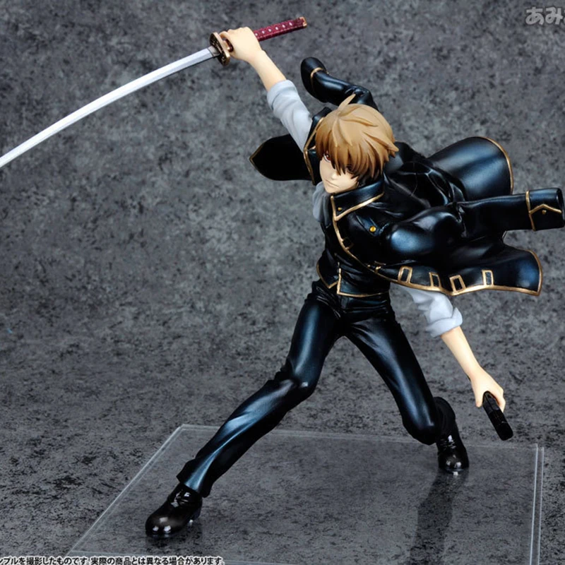 15cm G.E.M. GINTAMA Okita Sougo Agitation Ver. Action Figure Anime PVC Turmoil Mega House Collection Model Dolls Toys for Gifts