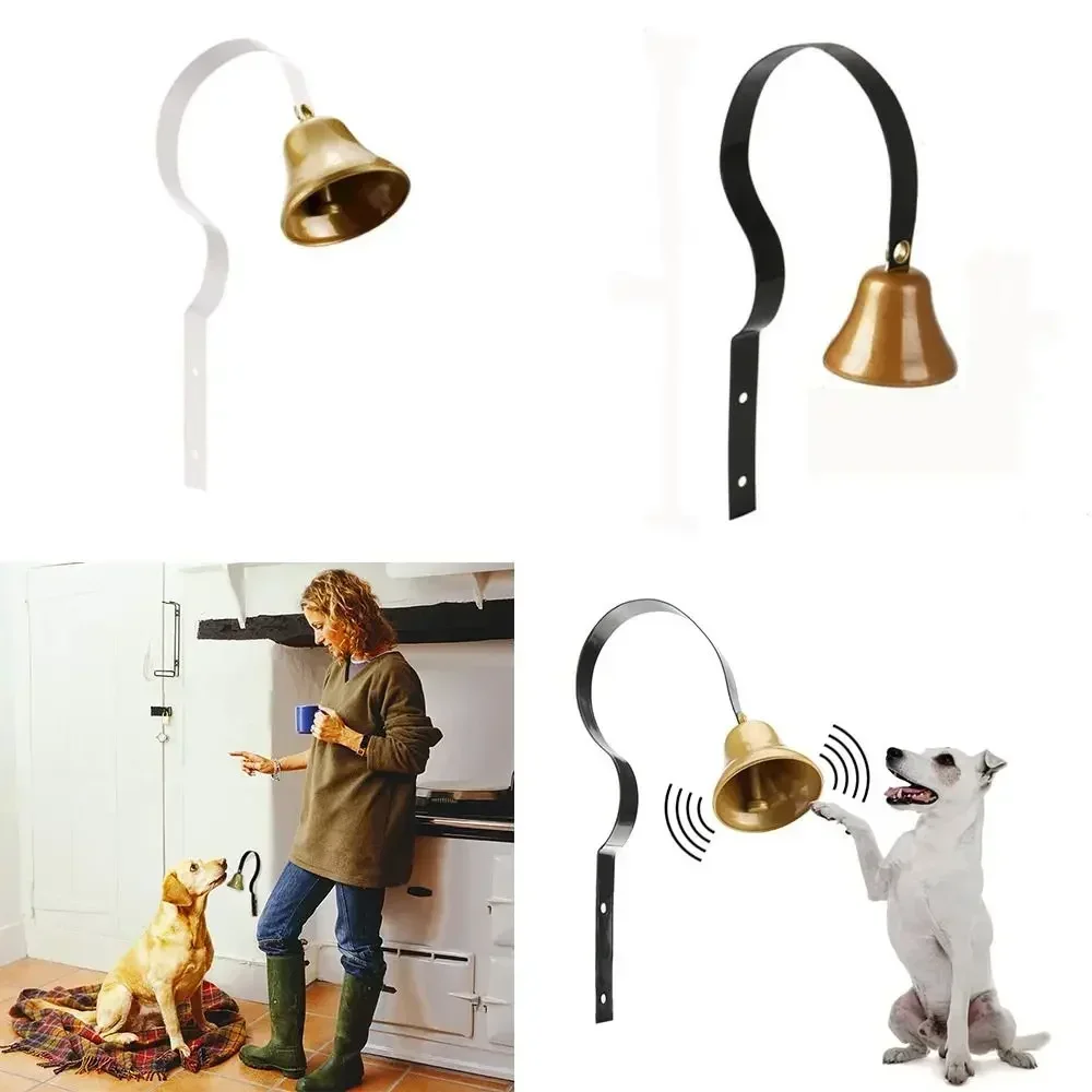 Pet Dog Hanging Bell Pet Metal Training Bell Equipped With Screws Professional Loud Clear BrassTraining Doorbell Home Decor