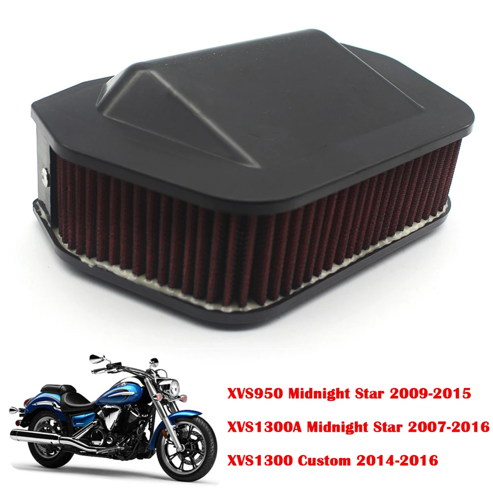 Motorcycle High Flow Non-woven Fabric  Air Intake Filter Cleaner For Yamaha XVS950 XVS1300A Midnight Star XVS1300 Custom