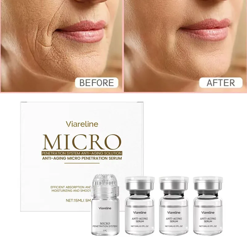 

Новейший коллагеновый антивозрастной увлажняющий и подтягивающий эликсир для лица, очищающий поры, набор для ухода за кожей