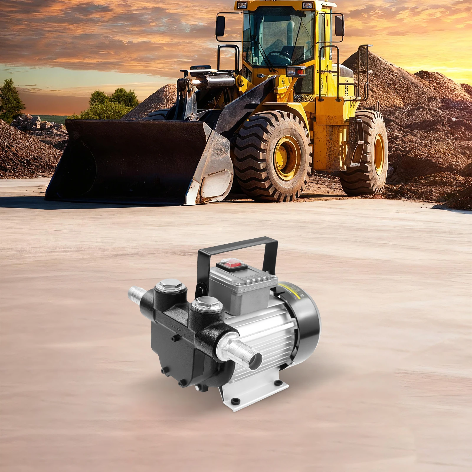550W Diesel-Kraftstofftransferpumpe 20-60 L/Min DP60l Dieselpumpe 2800 U/min für Baggerbetankung/LKW-Betankung/Bootsbetankung – Detail 5
