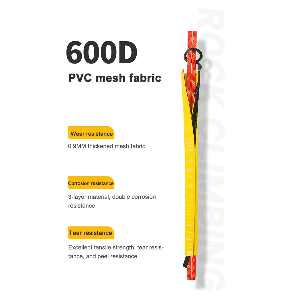 35/50cm Rock Climbing Rope Protector Lightweight PVC Rope Protection Cover Magic Tape Anti-Wear Rappelling Abseiling Equipment