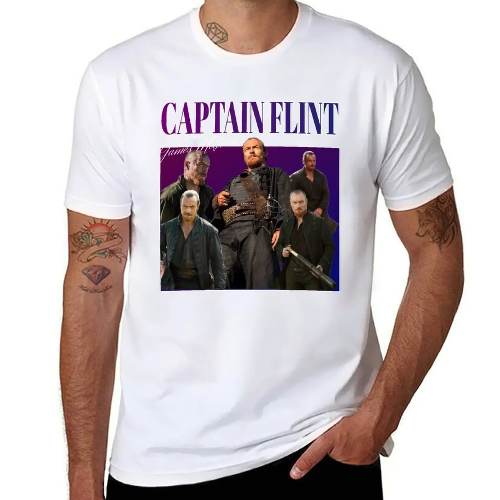 Black Sails Flint 90s Shirt T-Shirt cotton t shirt pack man t shirt cotton high quality T-Shirt