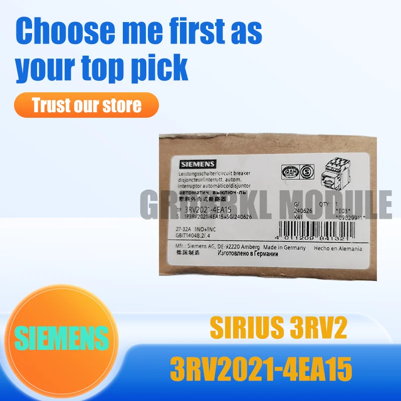 

New Original SIEMENS 3RV2021-4EA15 Motor Protection Circuit Breaker