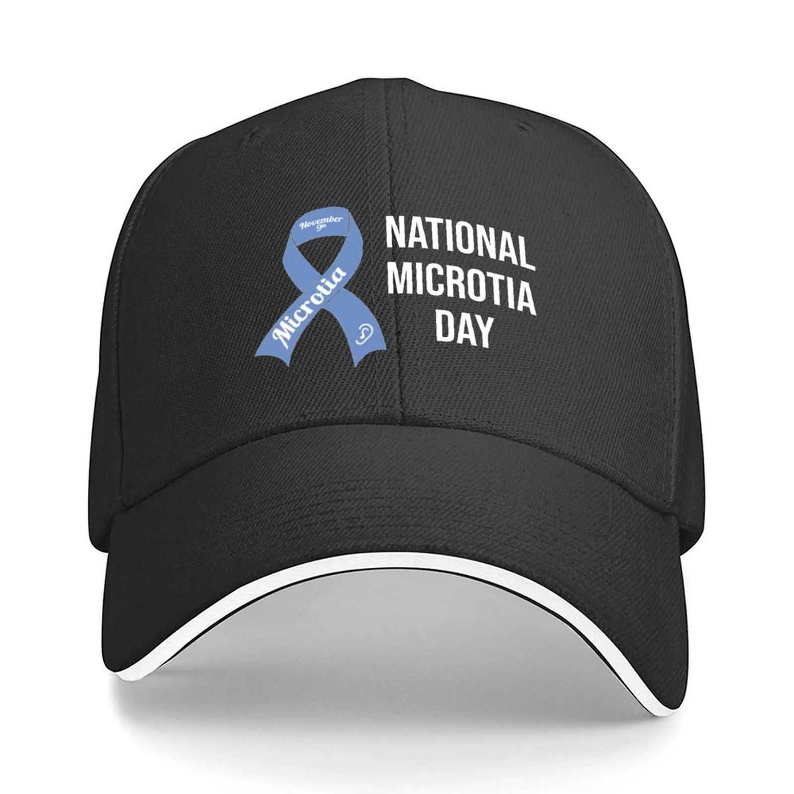 

Microtia National Awareness Day 2021 Baseball Cap Sunscreen Custom Cap New In Hat sailor cap for men Hats Woman Men's
