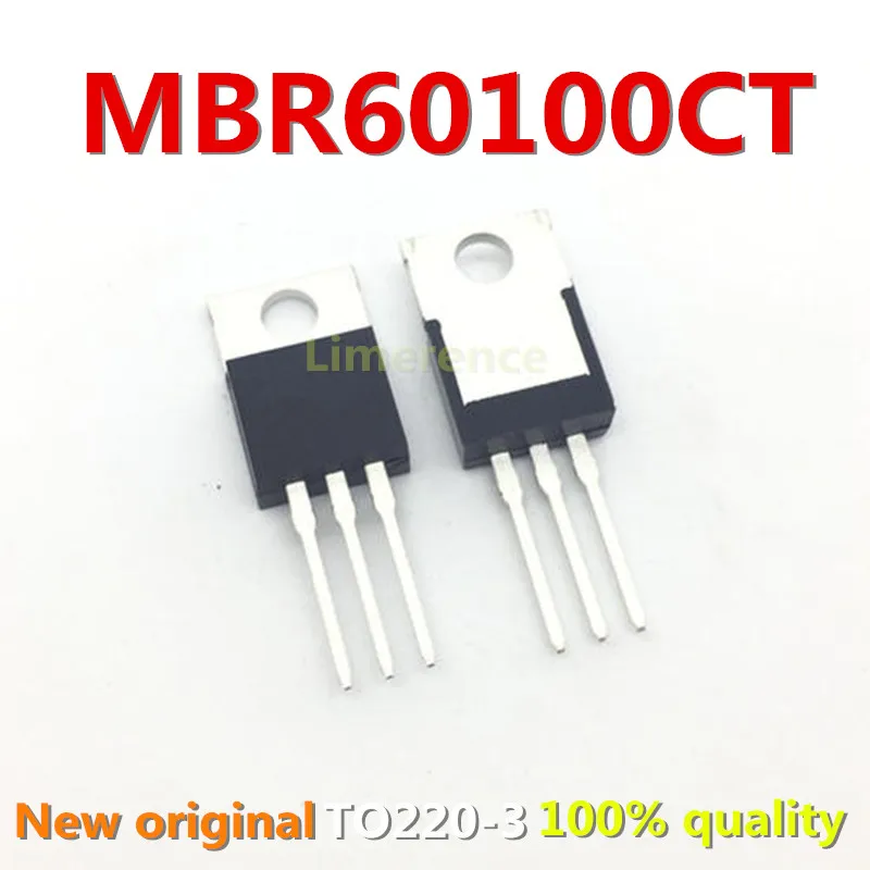 5pcs MBR60100CT TO220 MBR60100 TO-220 60100CT V60100C Schottky diode 60A 100V original