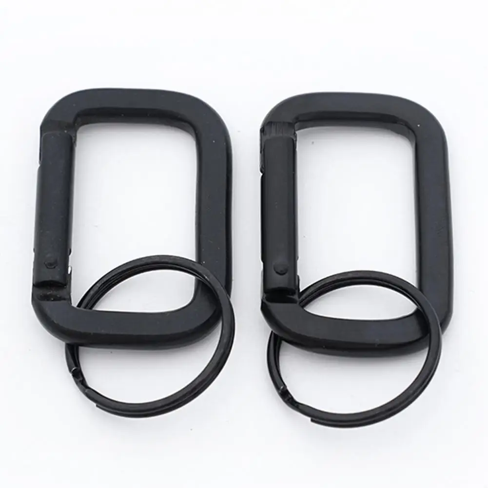 Aluminum Alloy Carabiner 10pcs Heavy Duty Camping Carabiners Multi-functional Hiking Buckles Portable Metal Keychain for Outdoor